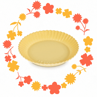 Le Creuset Gerbera Plate Camomille 22cm